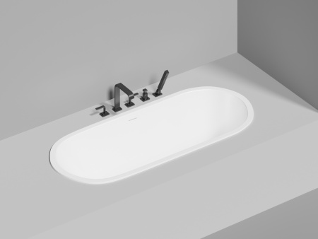 Ванна из литьевго мрамора Salini ORNELLA 103513MF 170х75 встраиваемая прямоугольная с ножками